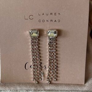 LC Lauren Conrad Rose Gold Dangle Earrings